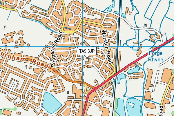 TA9 3JP map - OS VectorMap District (Ordnance Survey)