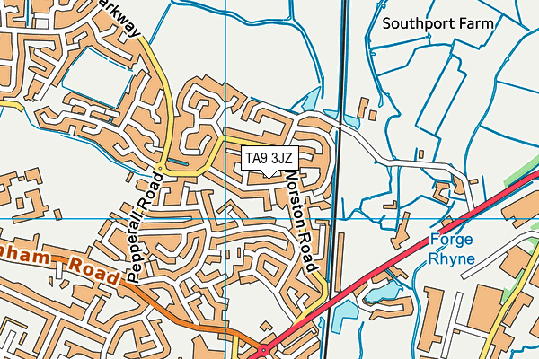 TA9 3JZ map - OS VectorMap District (Ordnance Survey)