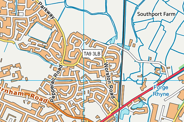 TA9 3LB map - OS VectorMap District (Ordnance Survey)