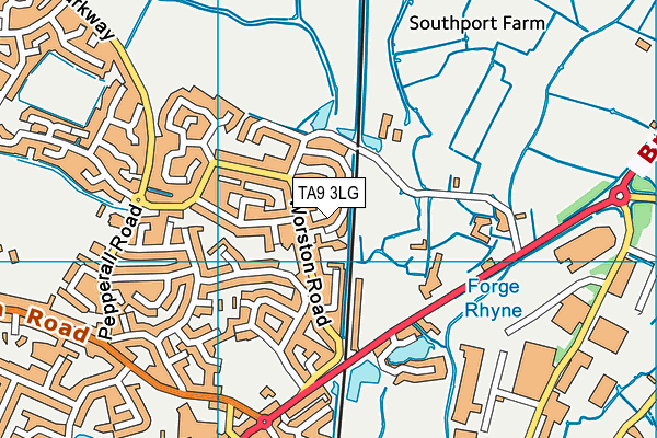 TA9 3LG map - OS VectorMap District (Ordnance Survey)