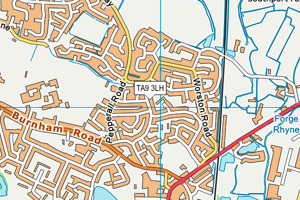 TA9 3LH map - OS VectorMap District (Ordnance Survey)