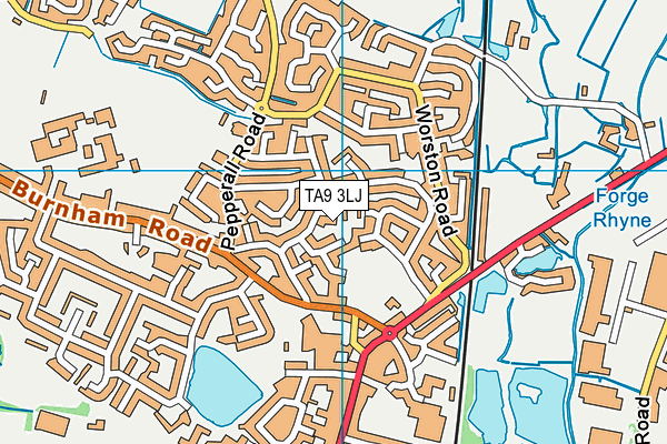 TA9 3LJ map - OS VectorMap District (Ordnance Survey)