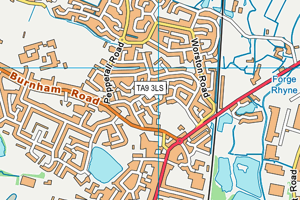 TA9 3LS map - OS VectorMap District (Ordnance Survey)