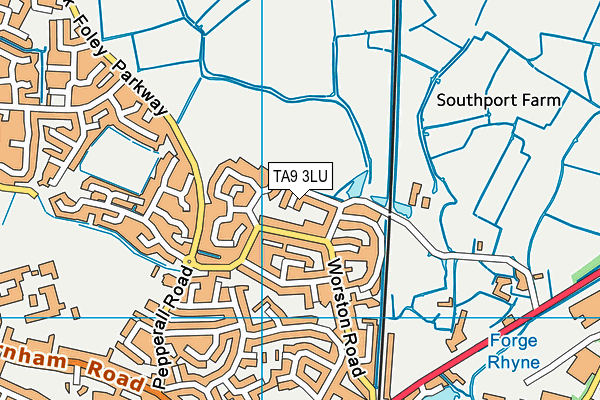 TA9 3LU map - OS VectorMap District (Ordnance Survey)