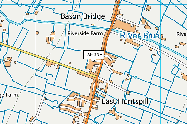 East Huntspill Recreation Ground map (TA9 3NF) - OS VectorMap District (Ordnance Survey)
