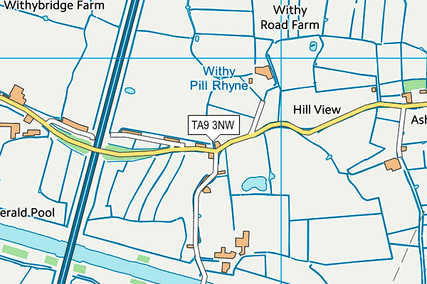 TA9 3NW map - OS VectorMap District (Ordnance Survey)