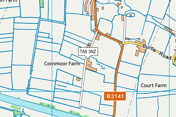 TA9 3NZ map - OS VectorMap District (Ordnance Survey)