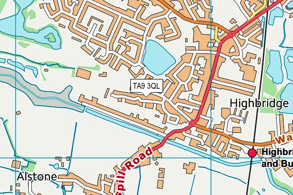 TA9 3QL map - OS VectorMap District (Ordnance Survey)