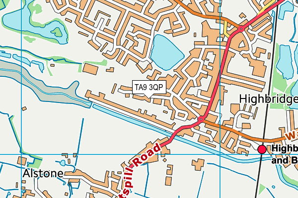 TA9 3QP map - OS VectorMap District (Ordnance Survey)