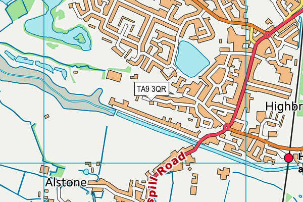TA9 3QR map - OS VectorMap District (Ordnance Survey)
