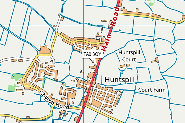 TA9 3QY map - OS VectorMap District (Ordnance Survey)