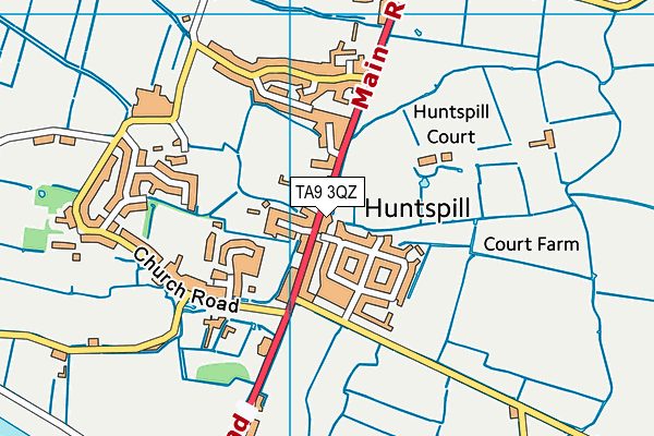 TA9 3QZ map - OS VectorMap District (Ordnance Survey)