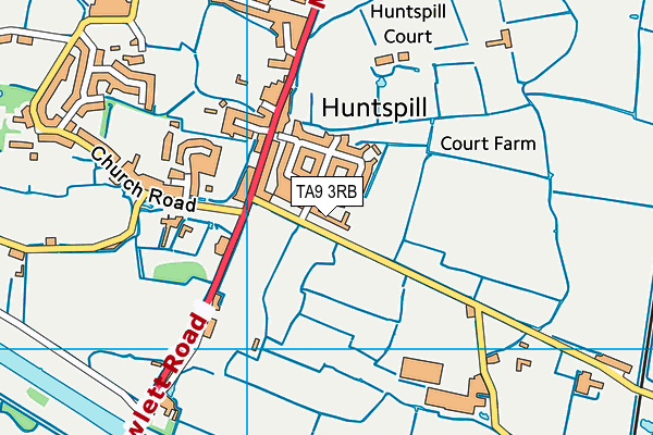 TA9 3RB map - OS VectorMap District (Ordnance Survey)