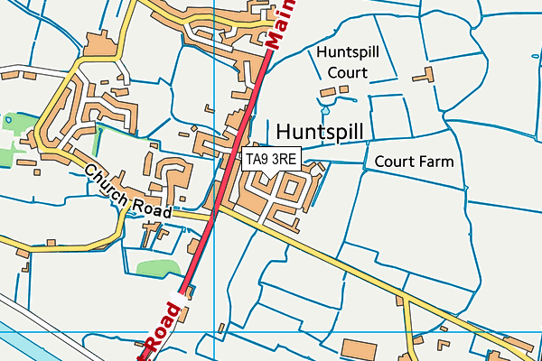 TA9 3RE map - OS VectorMap District (Ordnance Survey)