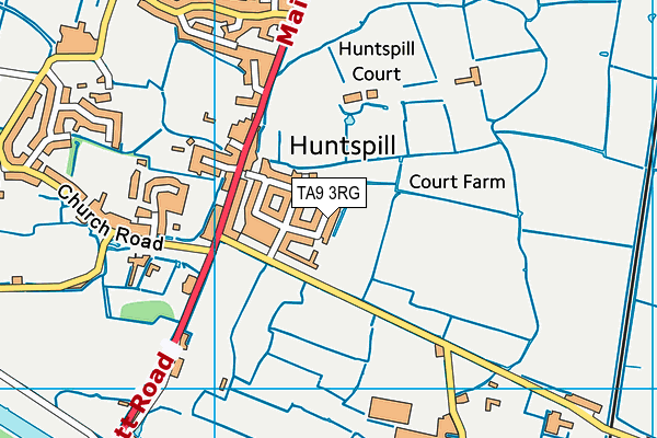 TA9 3RG map - OS VectorMap District (Ordnance Survey)