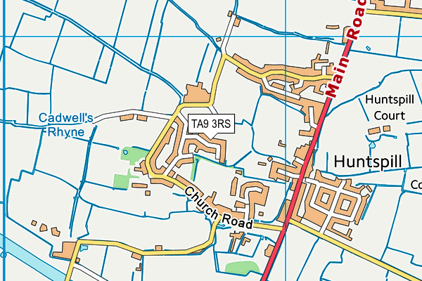 TA9 3RS map - OS VectorMap District (Ordnance Survey)