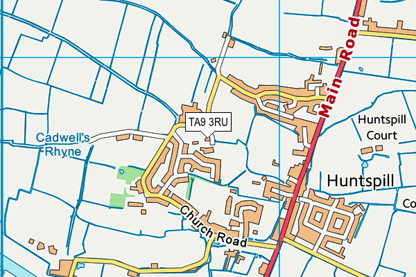 TA9 3RU map - OS VectorMap District (Ordnance Survey)