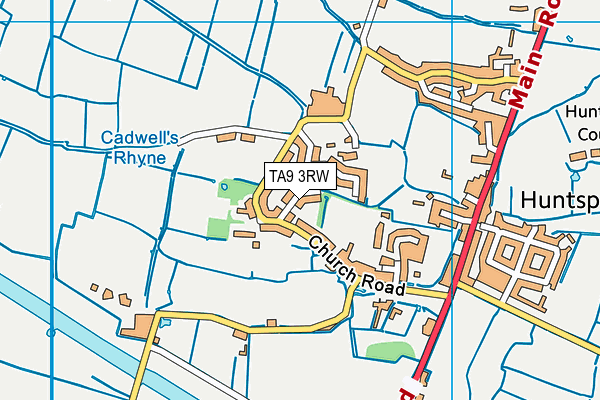 TA9 3RW map - OS VectorMap District (Ordnance Survey)