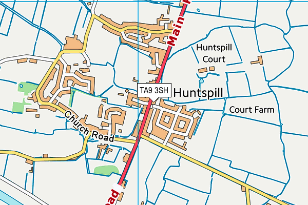 TA9 3SH map - OS VectorMap District (Ordnance Survey)