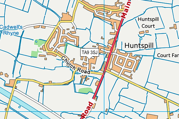 TA9 3SJ map - OS VectorMap District (Ordnance Survey)