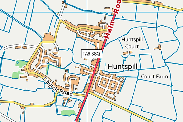 TA9 3SQ map - OS VectorMap District (Ordnance Survey)