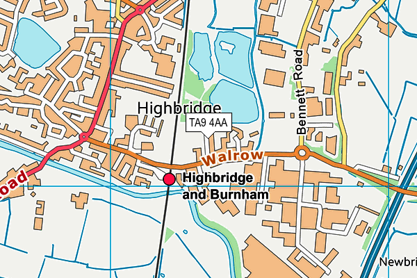 TA9 4AA map - OS VectorMap District (Ordnance Survey)