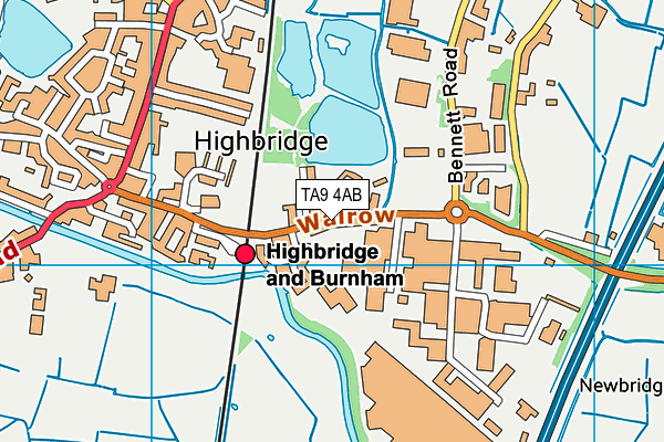 TA9 4AB map - OS VectorMap District (Ordnance Survey)