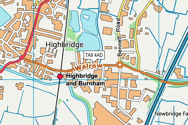 TA9 4AD map - OS VectorMap District (Ordnance Survey)