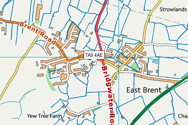 TA9 4AE map - OS VectorMap District (Ordnance Survey)