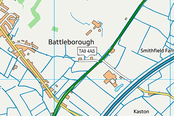 TA9 4AS map - OS VectorMap District (Ordnance Survey)