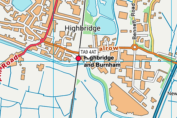 TA9 4AT map - OS VectorMap District (Ordnance Survey)