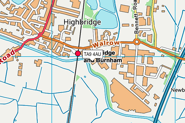 TA9 4AU map - OS VectorMap District (Ordnance Survey)