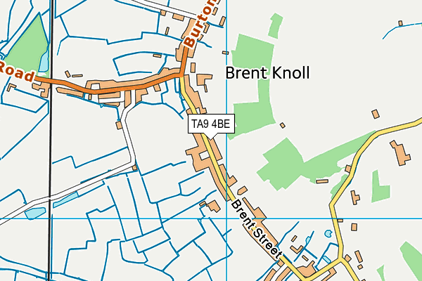 TA9 4BE map - OS VectorMap District (Ordnance Survey)