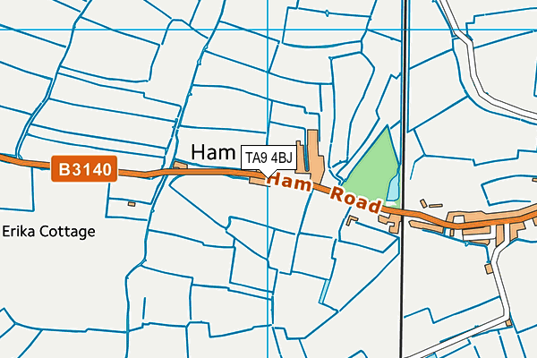 TA9 4BJ map - OS VectorMap District (Ordnance Survey)