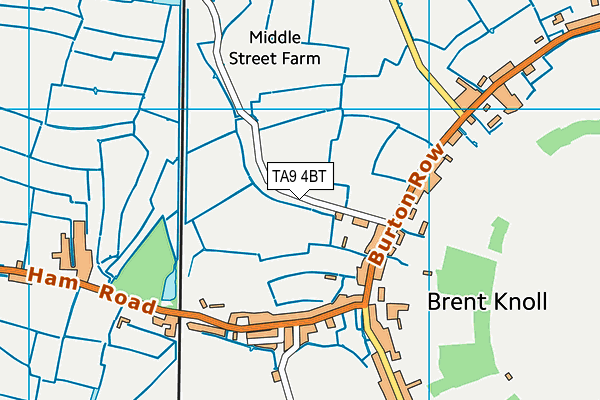 TA9 4BT map - OS VectorMap District (Ordnance Survey)