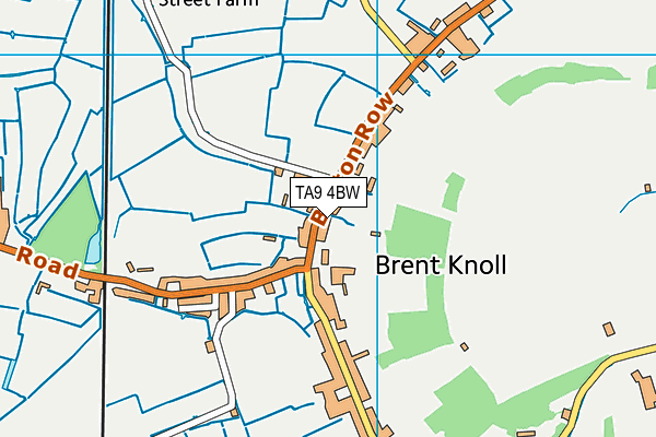 TA9 4BW map - OS VectorMap District (Ordnance Survey)