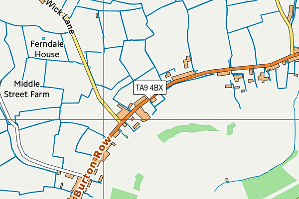 TA9 4BX map - OS VectorMap District (Ordnance Survey)