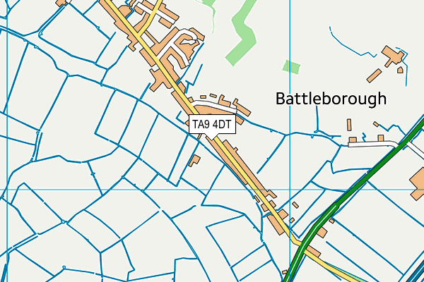 TA9 4DT map - OS VectorMap District (Ordnance Survey)