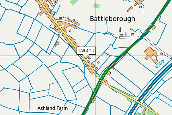 TA9 4DU map - OS VectorMap District (Ordnance Survey)