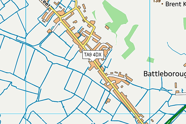 TA9 4DX map - OS VectorMap District (Ordnance Survey)