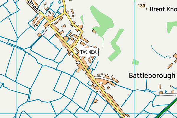 TA9 4EA map - OS VectorMap District (Ordnance Survey)