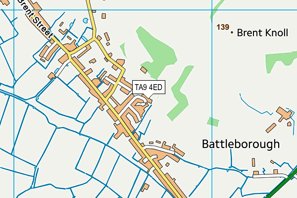 TA9 4ED map - OS VectorMap District (Ordnance Survey)