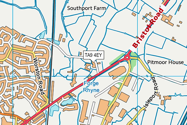 TA9 4EY map - OS VectorMap District (Ordnance Survey)