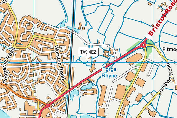 TA9 4EZ map - OS VectorMap District (Ordnance Survey)