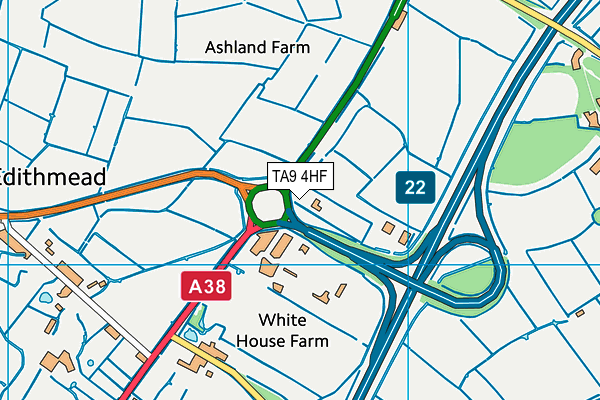 TA9 4HF map - OS VectorMap District (Ordnance Survey)