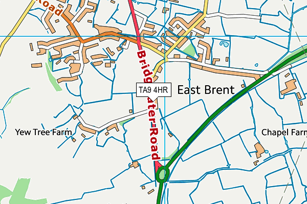 TA9 4HR map - OS VectorMap District (Ordnance Survey)