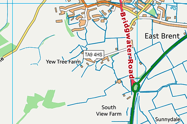 TA9 4HS map - OS VectorMap District (Ordnance Survey)