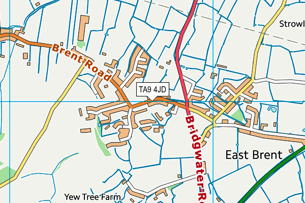 TA9 4JD map - OS VectorMap District (Ordnance Survey)