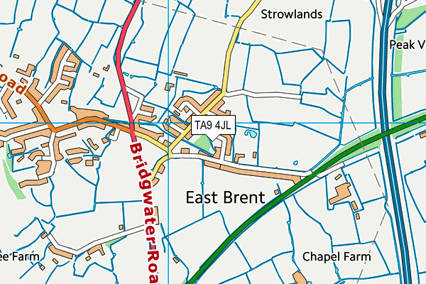 TA9 4JL map - OS VectorMap District (Ordnance Survey)