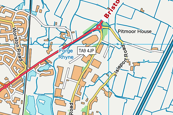 TA9 4JP map - OS VectorMap District (Ordnance Survey)